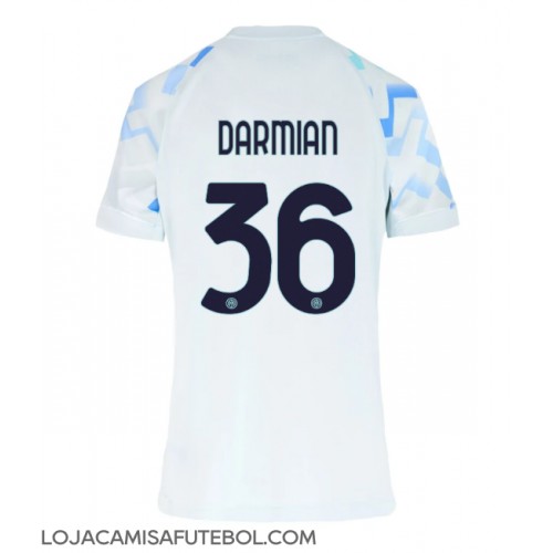 Camisa de Futebol Inter Milan Matteo Darmian #36 Equipamento Secundário Mulheres 2025-26 Manga Curta